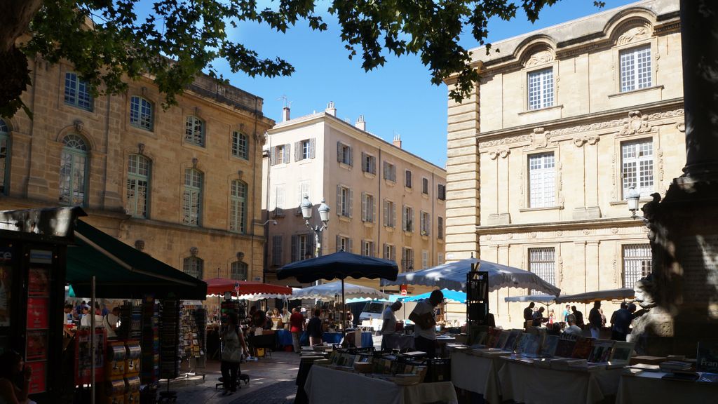 Second hand bookmarket in Aix-en-Provence