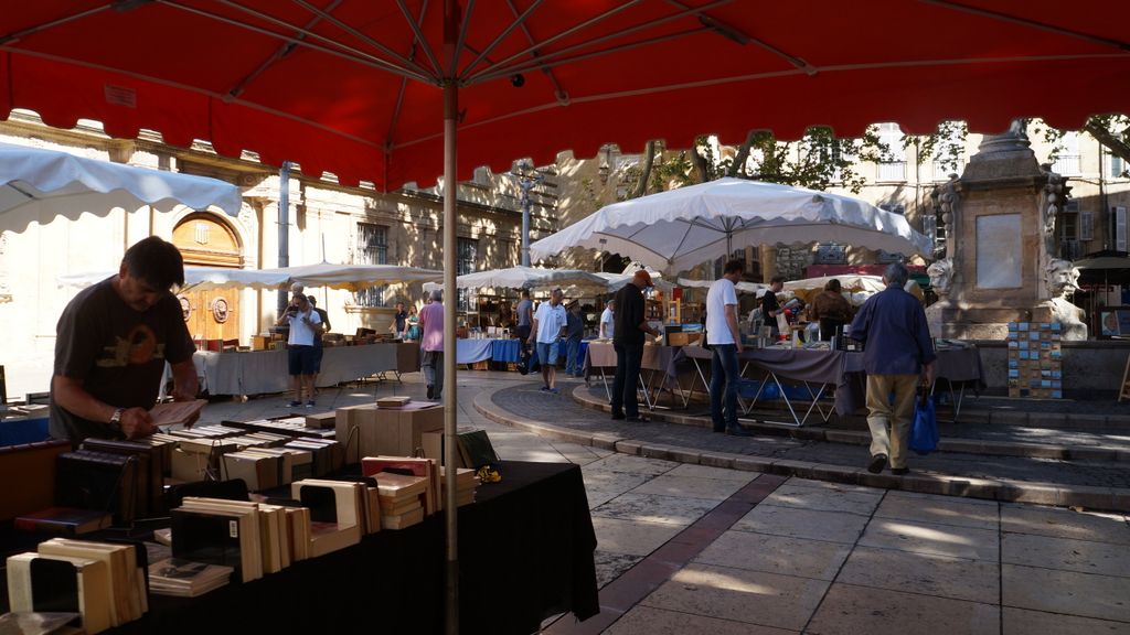 Second hand bookmarket in Aix-en-Provence