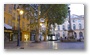 Aix-en-Provence, old city at night, by the city hall