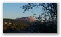 The Sainte Victoire with late afternoon lights in January