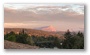 St. Victoire at January dusk, seen from Aix-en-Provence