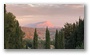 St. Victoire at January dusk, seen from Aix-en-Provence