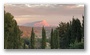 St. Victoire at January dusk, seen from Aix-en-Provence