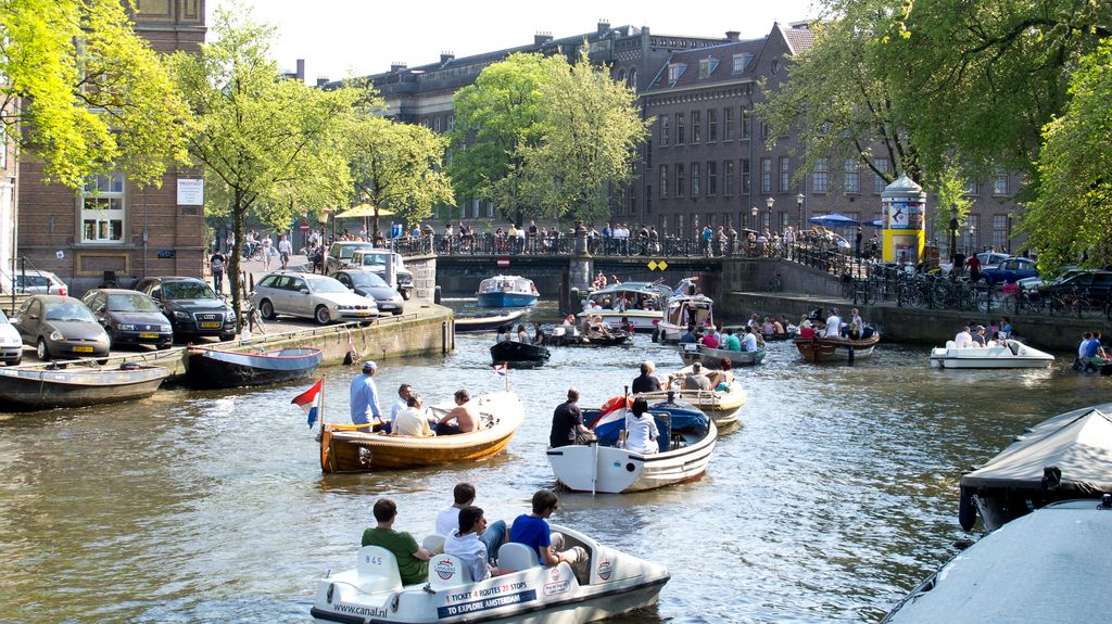 Traffic Jam, Amsterdam Style (on Prinsengracht, on a sunny spring week end afternoon)