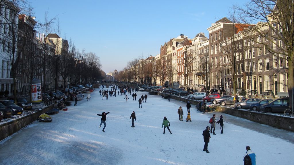 Incredible winter in Amsterdam... (Keizersgracht)