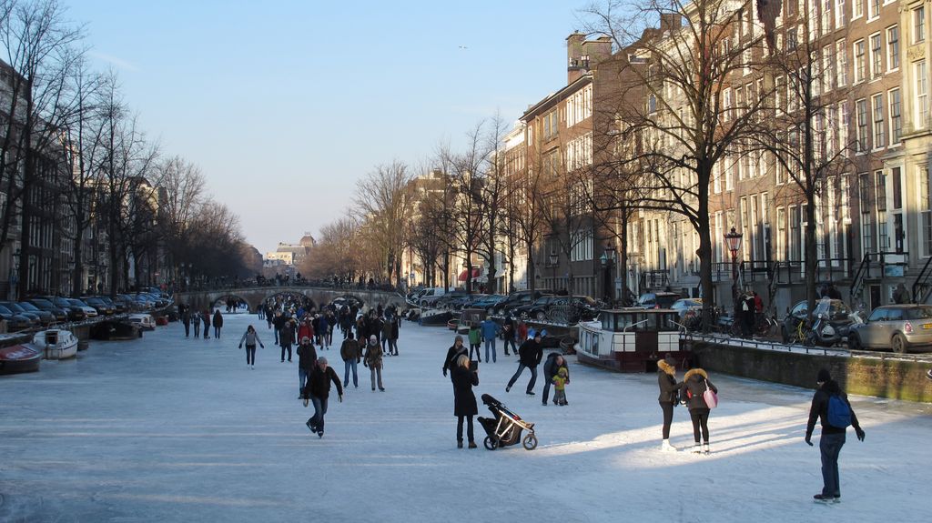 Incredible winter in Amsterdam... (Keizersgracht)