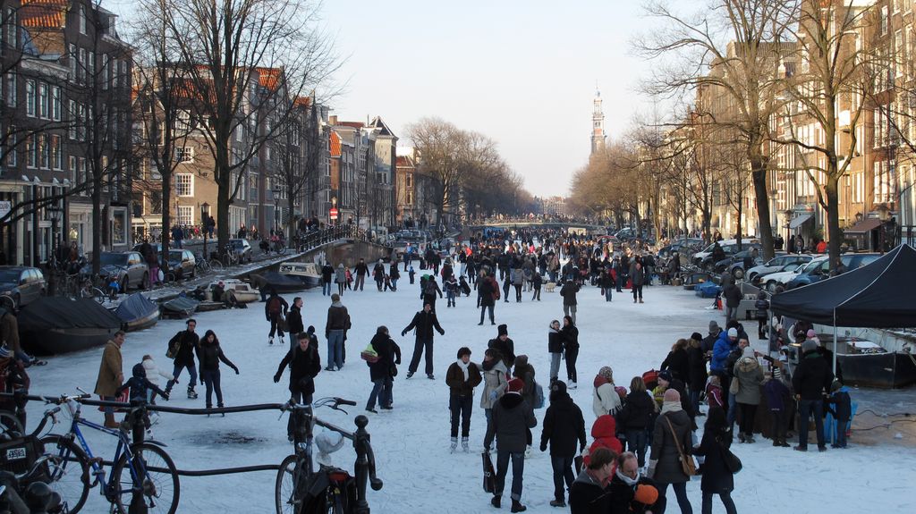 Incredible winter in Amsterdam... (Prinsengracht)