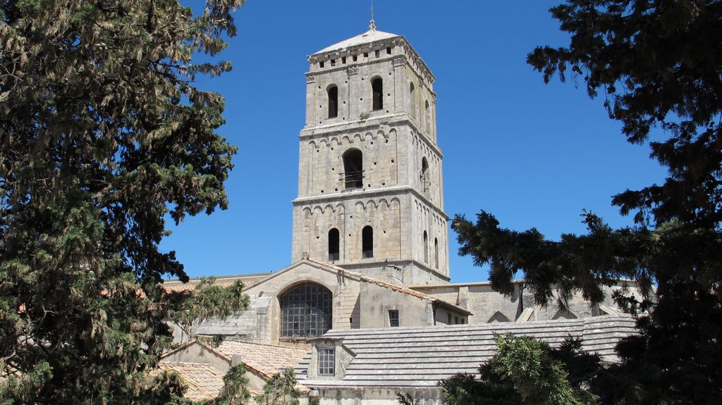 The St Trophime Church, seen from the Monastery, Arles