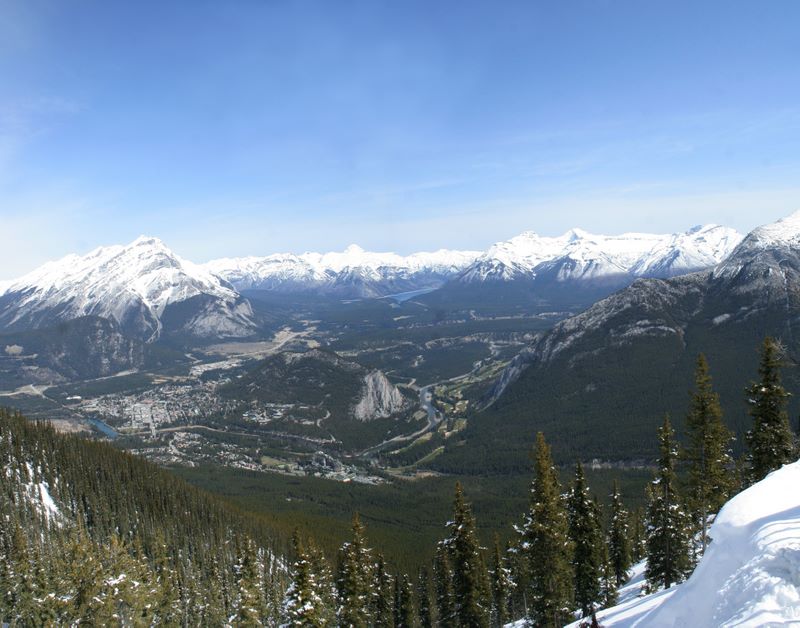 Views from the Sulphur Mountain, Banff