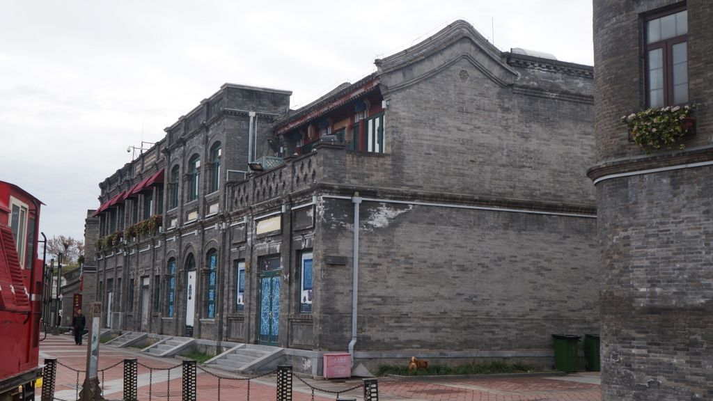 Streets of Beijing around Qianmen street (a traditional hutong area in the process of renewal and rehabilitation)