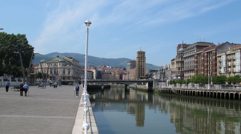 Bilbao, along the Bilbao River