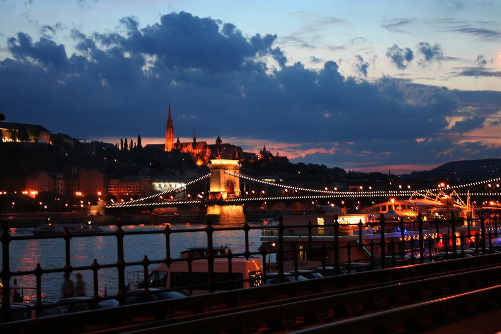 The Matthias Church and the Chain Bridge on the Castle Hill