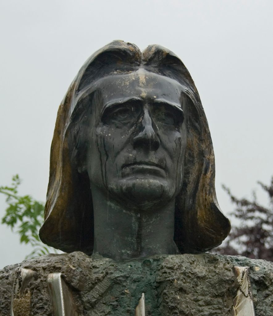 The statue of Ferenc (Franz) Liszt in Esztergom, Hungary.