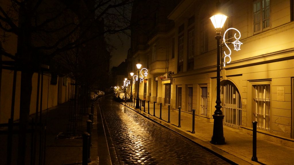 Street in the centre of Budapest (