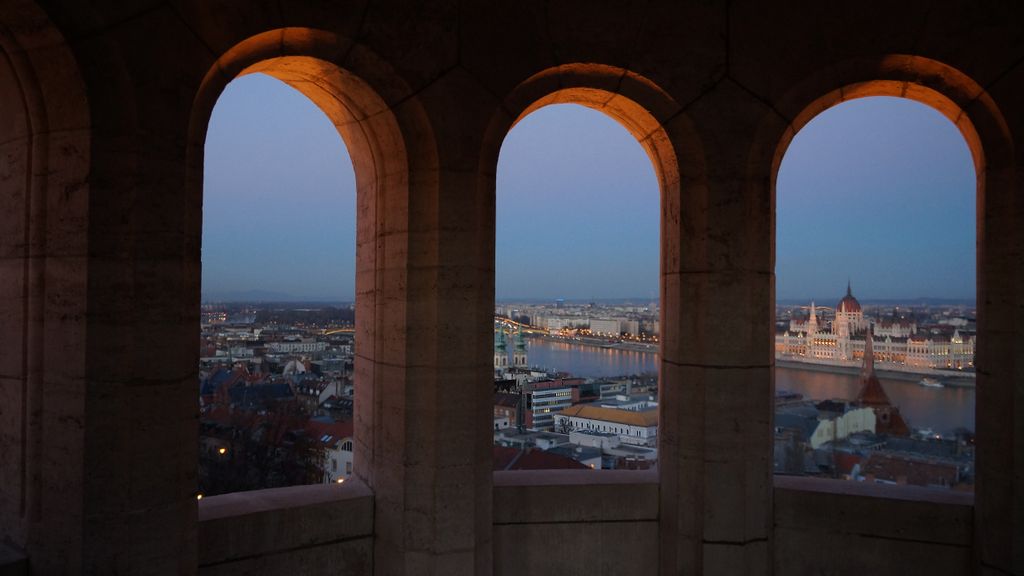 On the Castle Hill of Budapest (Fishermen's bastion)