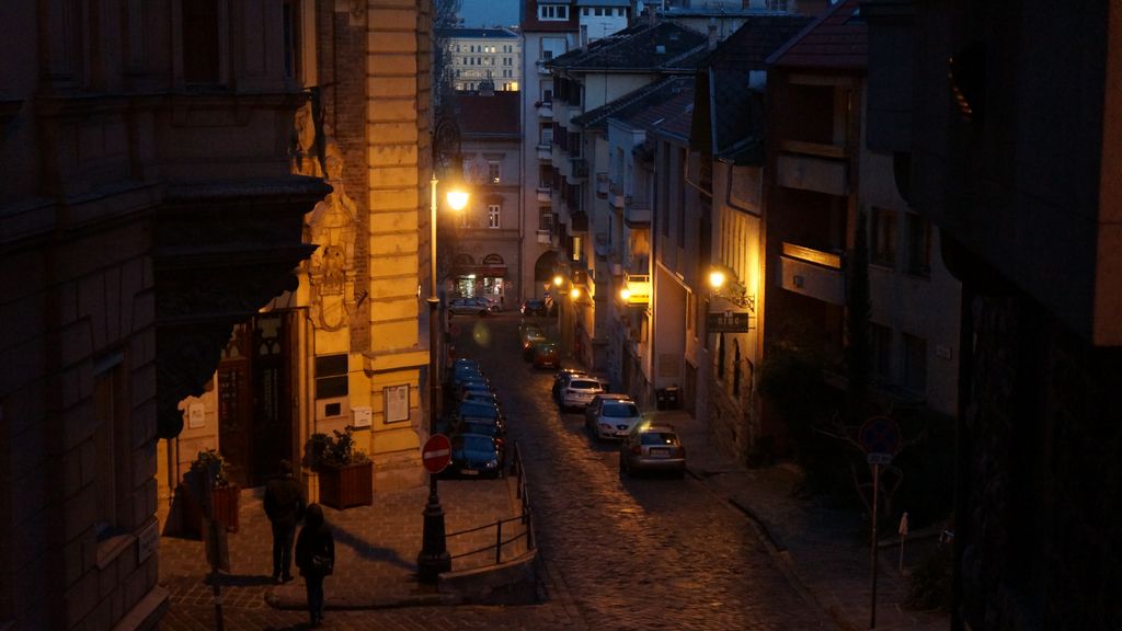 Going down from the Castle Hill, Budapest (Ponty utca)