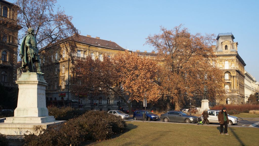 Kodály Körönd on the Andrássy út, Budapest