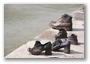 Budapest, a Holocaust memorial. The background story is that, during the 2nd World War, Hungarian Nazi-s (the so-called arrowcross movement) shot thousands of Jews directly into the Danube; that inspired this unusual memorial.