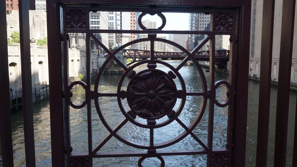 Along the Chicago River in Chicago Loop (Business area)