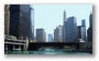 Along the Chicago River in Chicago Loop (Business area)