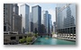 Along the Chicago River in Chicago Loop (Business area)