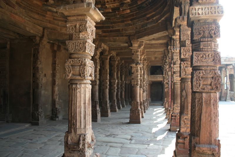 The palace surrounding the Qutb Minar, Delhi