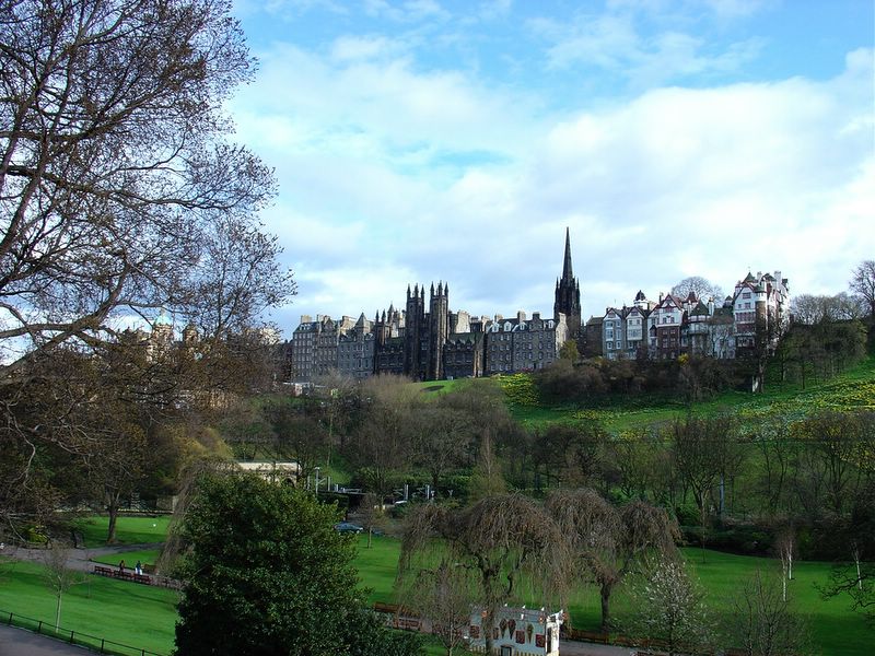 View of the castle area