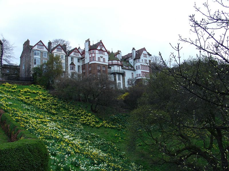 View of the castle area