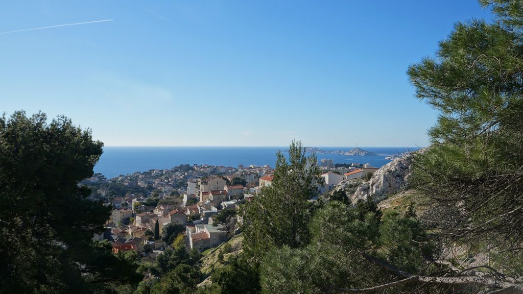 View of the bay of Marseille, seen from the Notre Dame de la Garde