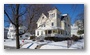 Roslindale, Boston, on a beautiful winter day