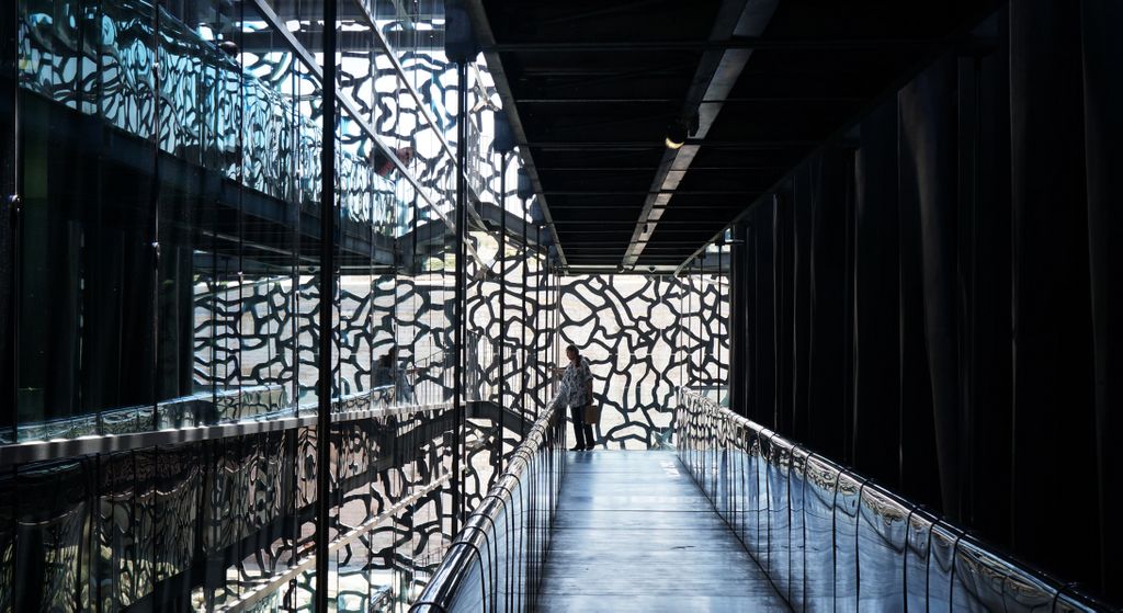 Lights in the MuCEM (Museum of European and Mediterranean Civilisations), Marseille