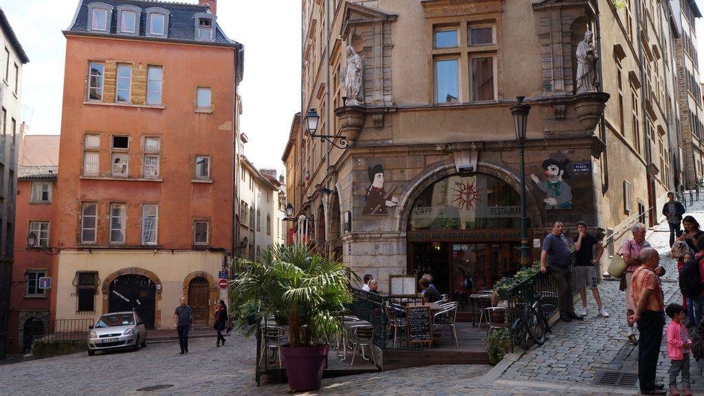 Streets in the old town of Lyon