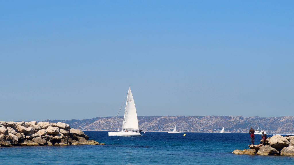 Sea at Marseille, seen from the 