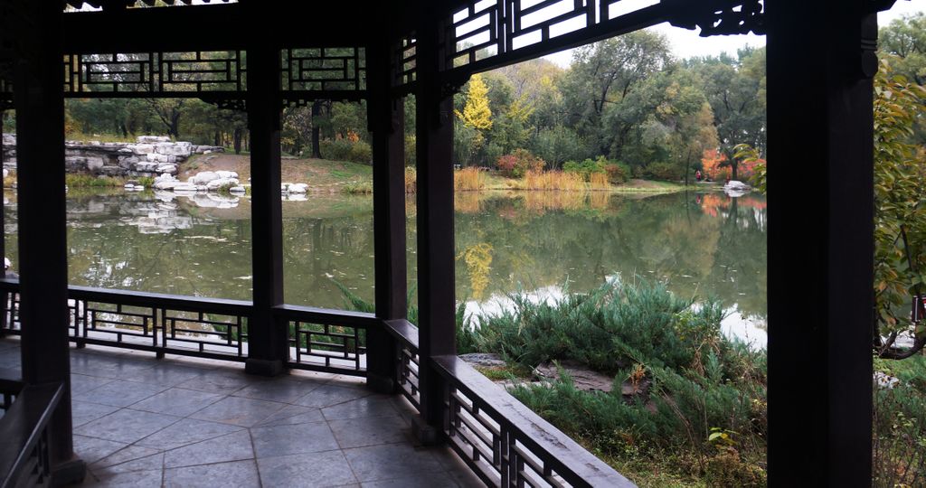 Jinci Park and Temple, Taiyuan. (It was founded about 1,400 years ago and expanded during the following centuries, resulting in a diverse collection of more than 100 sculptures, buildings, terraces, and bridges.)