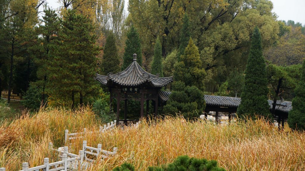 Jinci Park and Temple, Taiyuan. (It was founded about 1,400 years ago and expanded during the following centuries, resulting in a diverse collection of more than 100 sculptures, buildings, terraces, and bridges.)