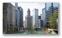 Along the Chicago River in Chicago Loop (Business area)