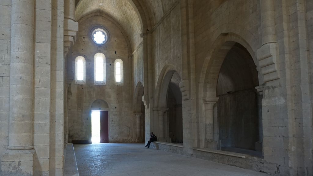 Silvacane Abbey, in La Roque-d'Anthéron, one of the three medieval Cistercian abbeys of Provence (alongside Sénanque and le Thoronet), also referred to as the “three sisters of Provence” (“les trois sœurs provençales“).