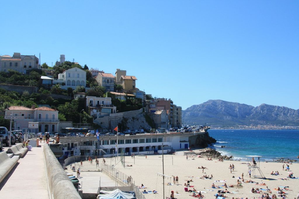 Along the seaside road of Marseille (