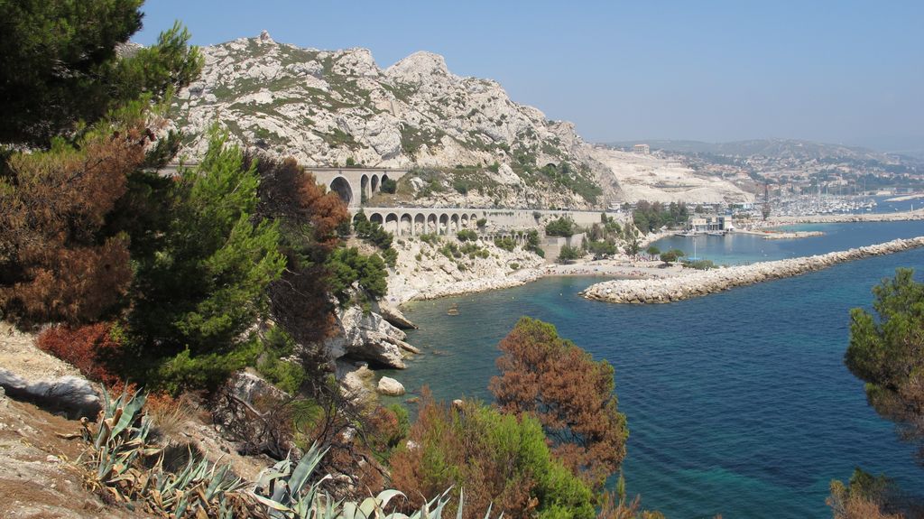 On the seaside by L'Estaques (a small village West of Marseille)