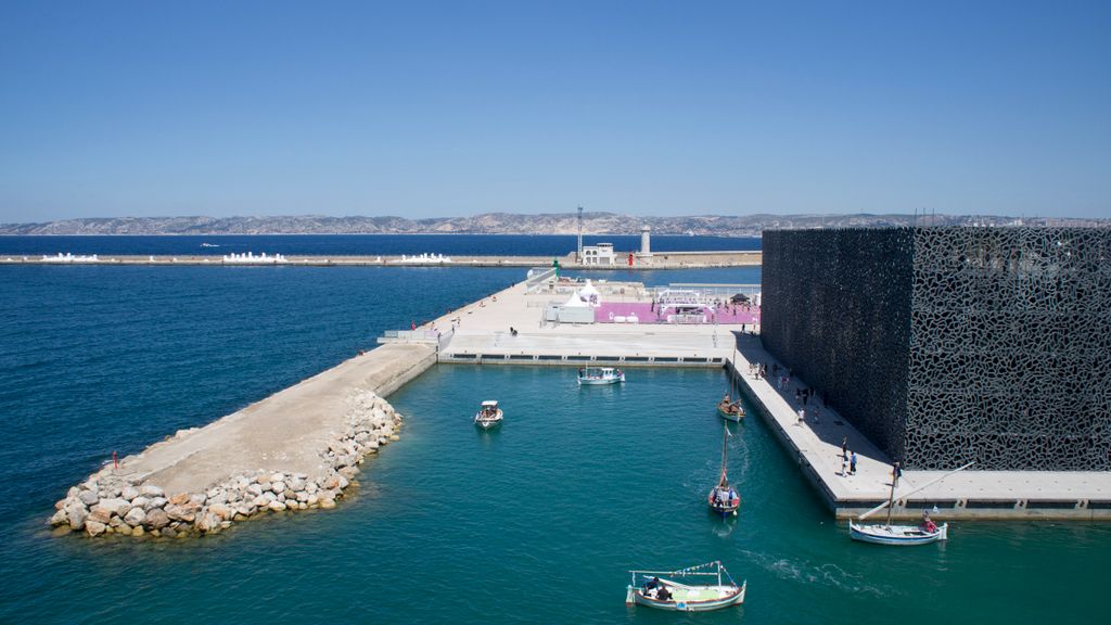 The new building of the MuCEM (Musée des Civilisations de l'Europe et de la Méditerranée), Marseille (Architect: Rudy Ricciotti)