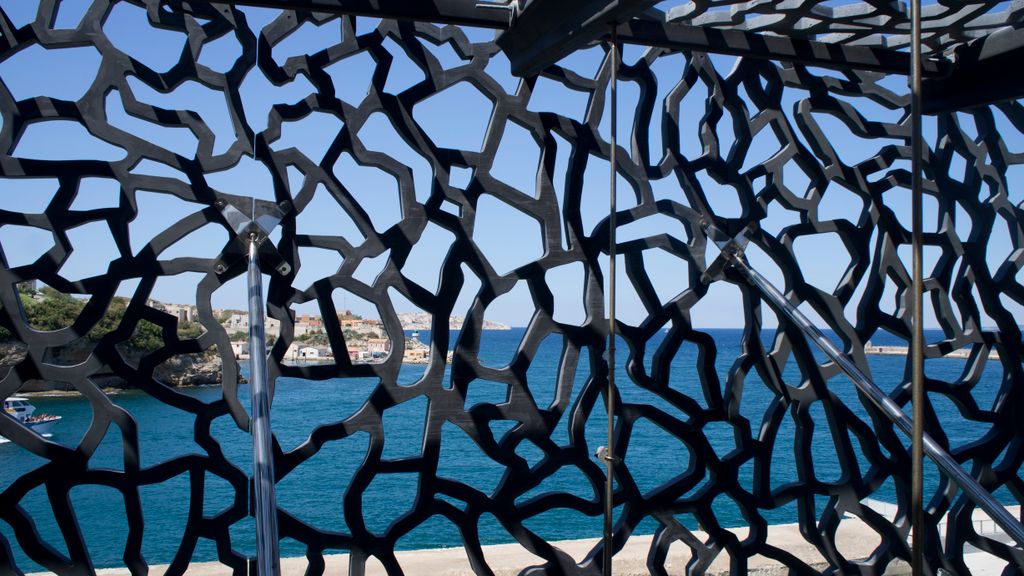 The new building of the MuCEM (Musée des Civilisations de l'Europe et de la Méditerranée), Marseille (Architect: Rudy Ricciotti)