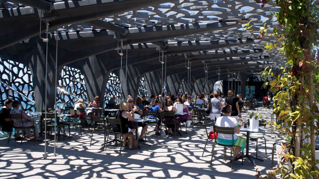 The new building of the MuCEM (Musée des Civilisations de l'Europe et de la Méditerranée), Marseille (Architect: Rudy Ricciotti)