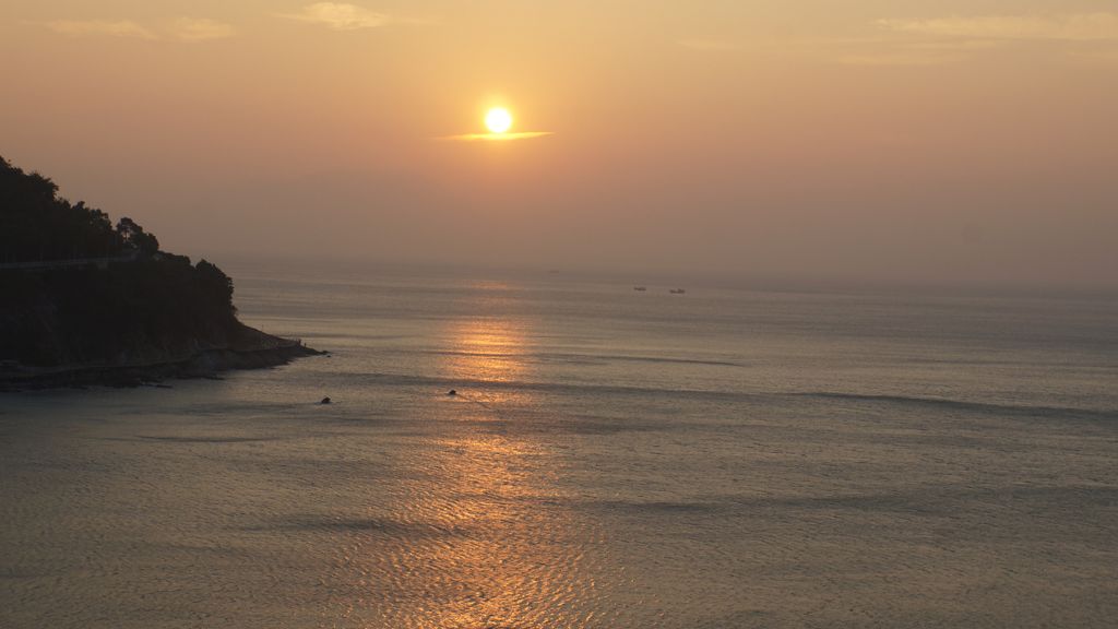 Early morning on the South China sea by Shenzhen, China