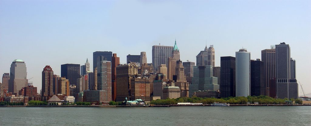 Manhattan, seen from the boat back from Liberty Island