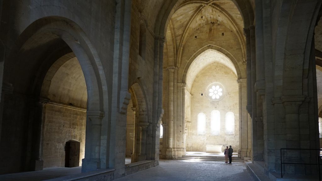 Silvacane Abbey, in La Roque-d'Anthéron, one of the three medieval Cistercian abbeys of Provence (alongside Sénanque and le Thoronet), also referred to as the “three sisters of Provence” (“les trois sœurs provençales“).