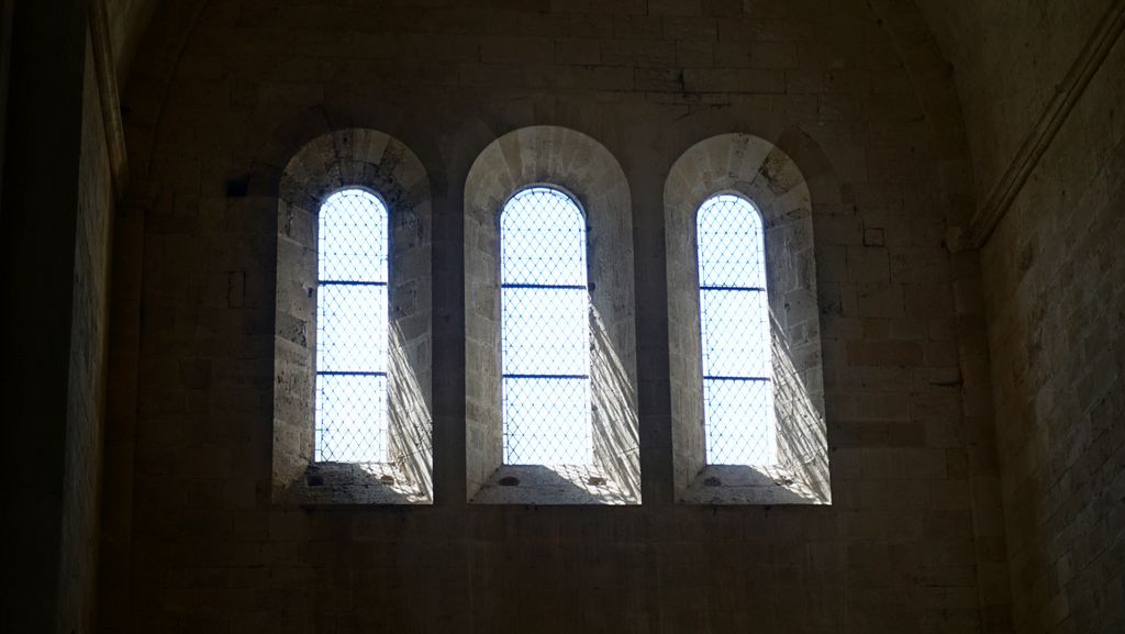 Silvacane Abbey, in La Roque-d'Anthéron, one of the three medieval Cistercian abbeys of Provence (alongside Sénanque and le Thoronet), also referred to as the “three sisters of Provence” (“les trois sœurs provençales“).