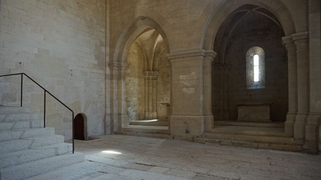 Silvacane Abbey, in La Roque-d'Anthéron, one of the three medieval Cistercian abbeys of Provence (alongside Sénanque and le Thoronet), also referred to as the “three sisters of Provence” (“les trois sœurs provençales“).