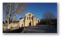 Silvacane Abbey, in La Roque-d'Anthéron, in winter lights