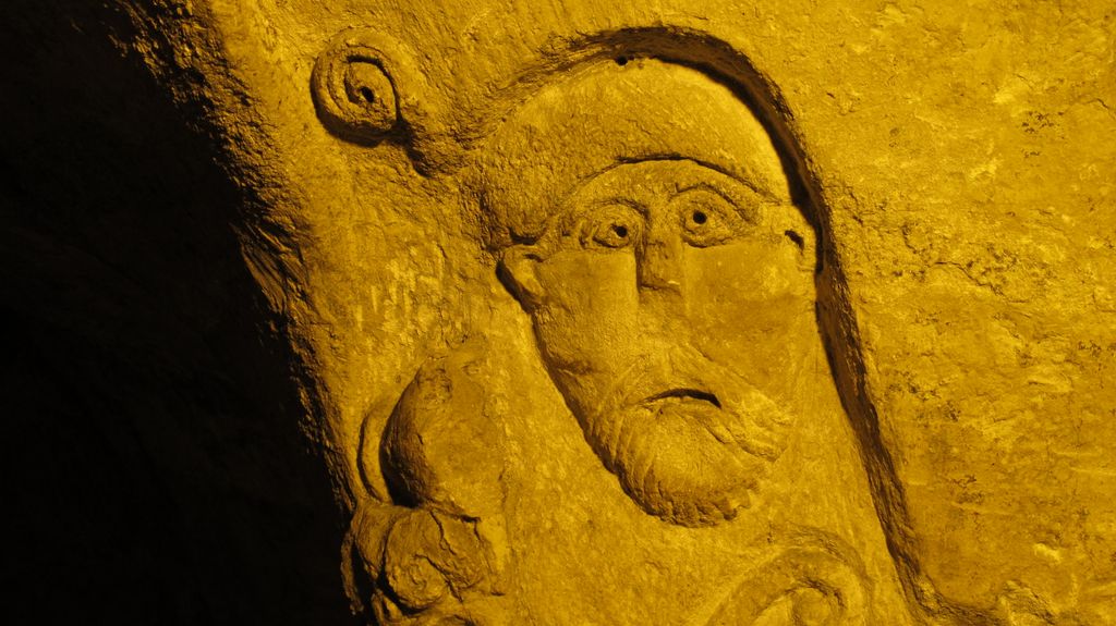 In the crypt of the Abbey of St Victor, Marseille