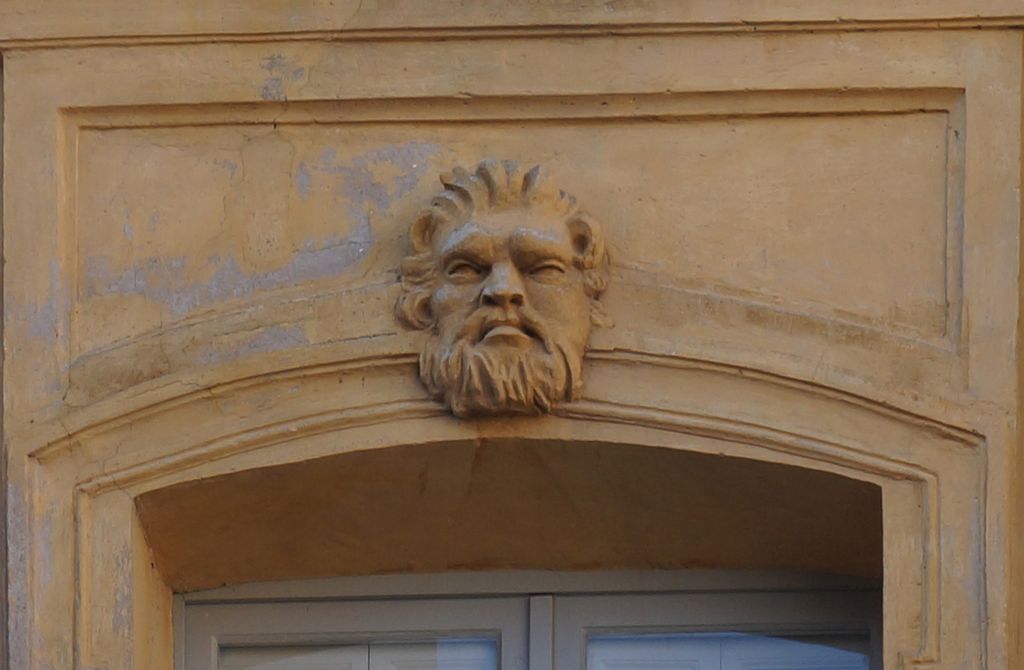 Details on one of the building on Place d'Albertas, Aix-en-Provence